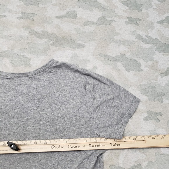 Life Is Good Top Womens Large Gray V-Neck Short Sleeve Crusher Tee - Picture 7 of 9